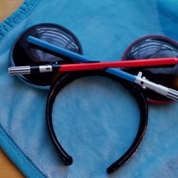 Disneyland Star Wars Lightsaber 3D Ears Headband