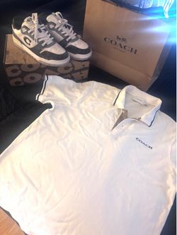 COACH SHOES AND SHIRT