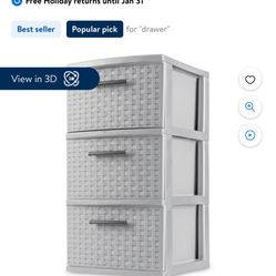 NEED GONE 3 Drawer Storage Tower