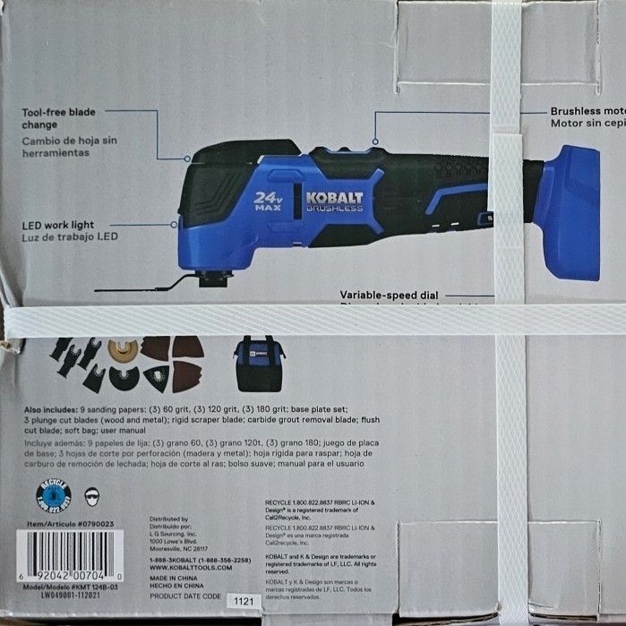 Kobalt 18-Piece Cordless 24-Volt Max Oscillating Tool Kit for Sale in North  Providence, RI OfferUp