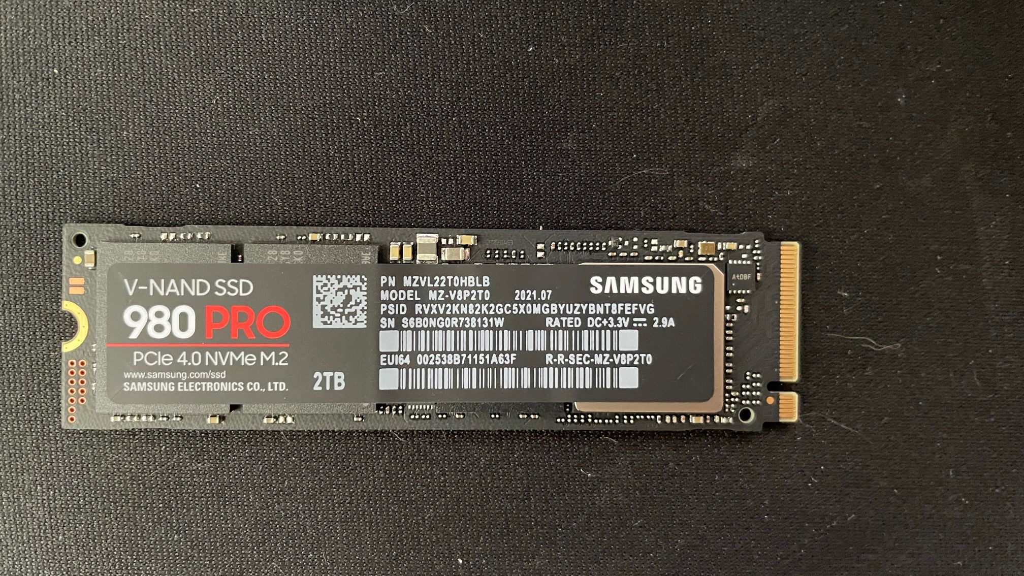 Samsung 980 Pro 2TB M.2 SSD