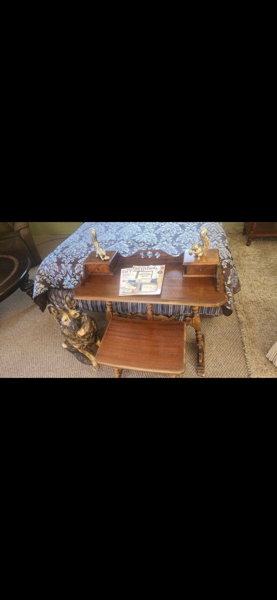 Antique Writing Desk And Chair
