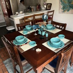 Table Set With Baker Rack