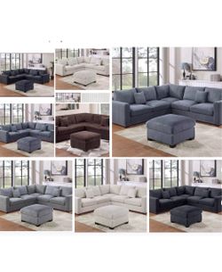 Sectional ottoman set 99”x99”