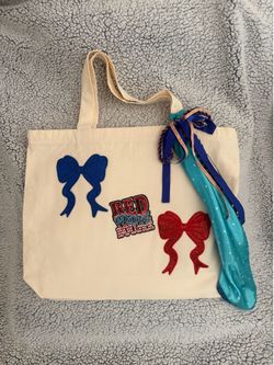 Large Zipper Tote - 4th of July