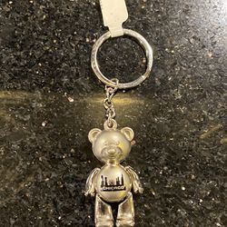 Chicago Playable Teddy Bear Metal Keychain 