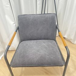 Sauder Boulevard Cafe Metal Lounge Chair, Charcoal Gray finish