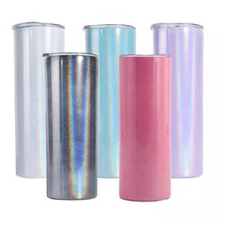 Holographic Glitter Sublimation Tumbler