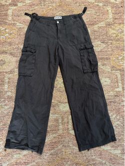 grey cargo pants