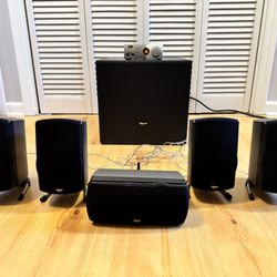 Premium Klipsch 500-watt Audiophile ProMedia Ultra 5.1 Computer Speaker System. LIKE NEW! PAID $500!