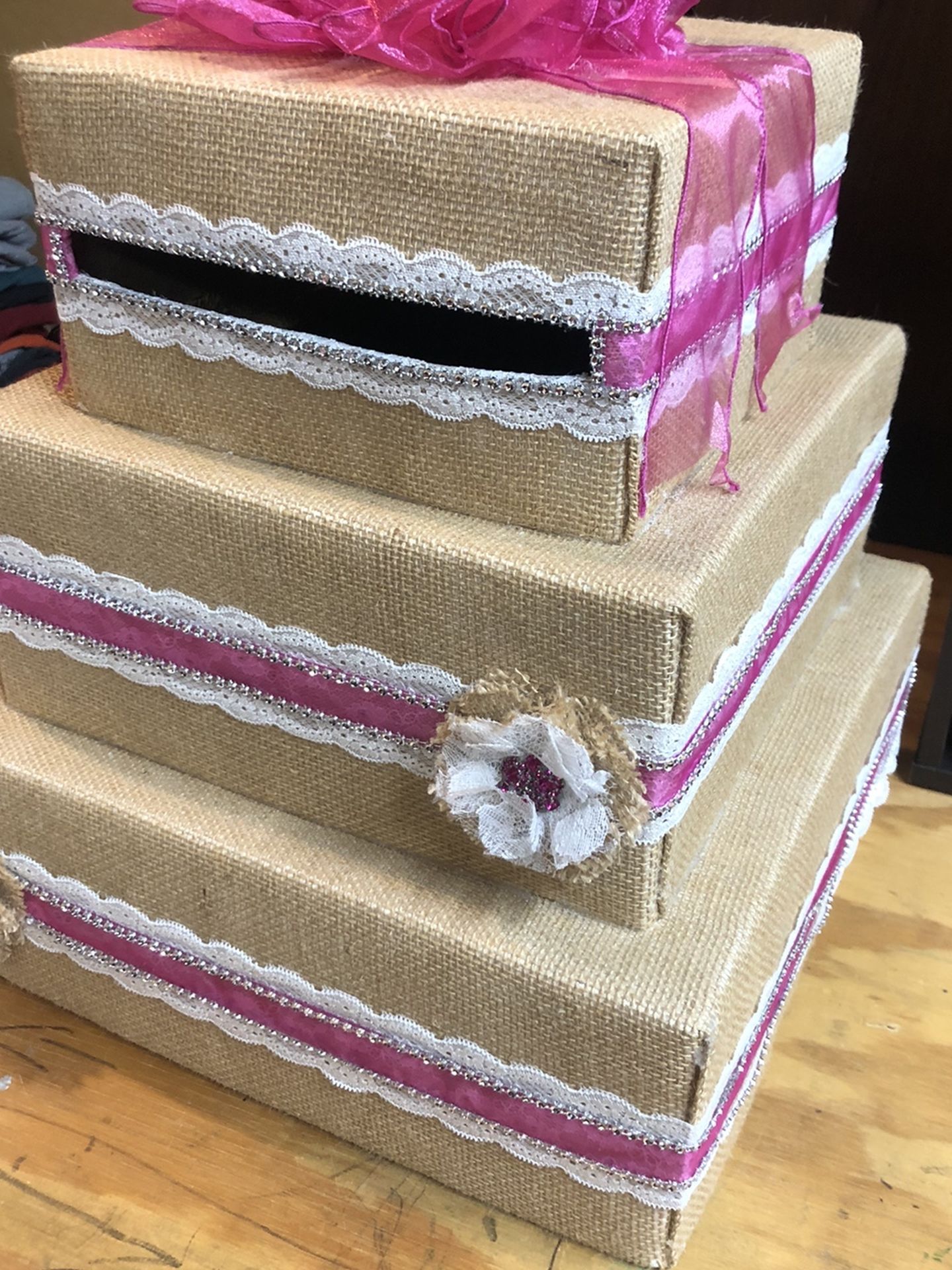 Box For Cards! Can Change Ribbon Colors Upon Request