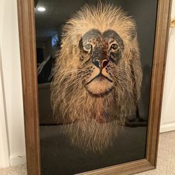 large lion painting 