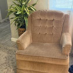 Set of 2 Corduroy arm chairs