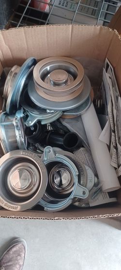 New big box of miscellaneous garbage disposal parts. $10 takes all of it