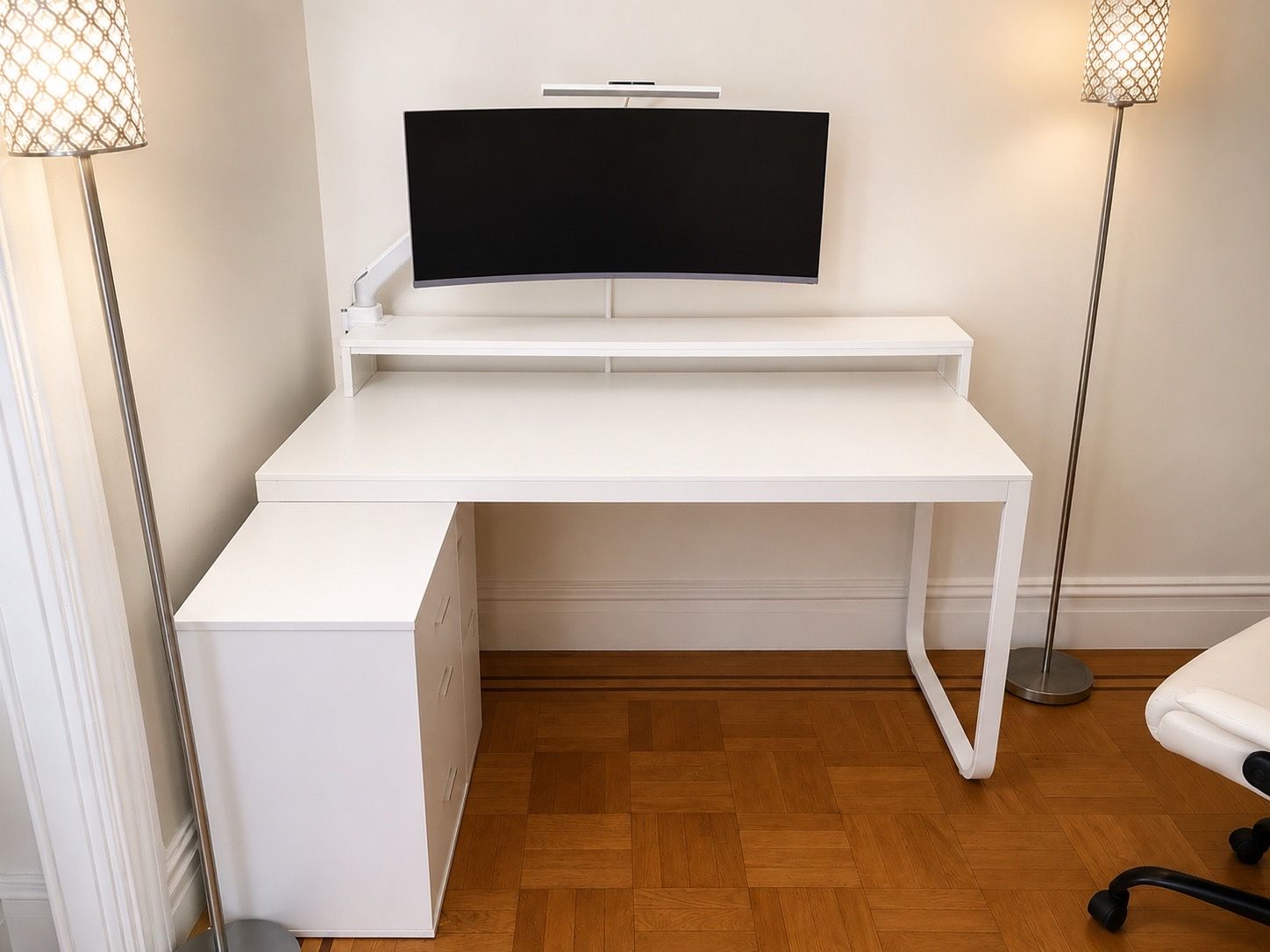 Modern White Office Desk