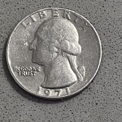 1971 Liberty Washington Quarter Dollar US