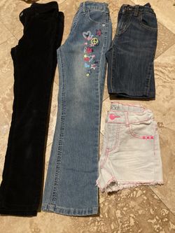 Like New Size 6 Girls Pants And Shorts