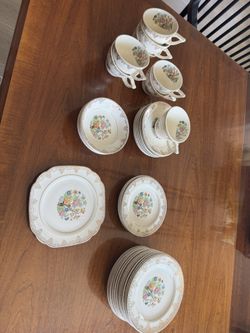 Vintage Sheffield China 23 Karat Gold