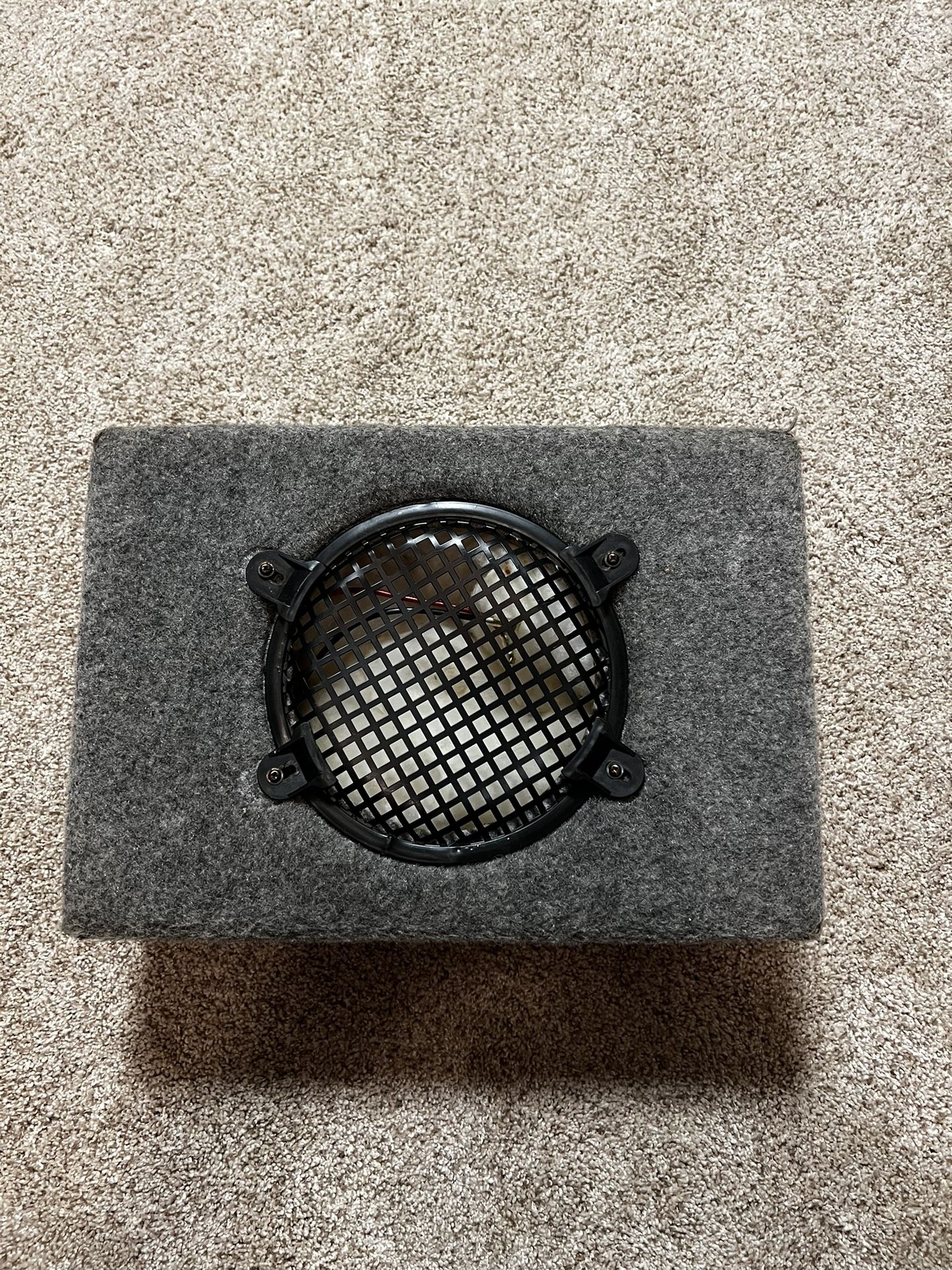 JL Audio factory 8" ported subwoofer Half Moon Box