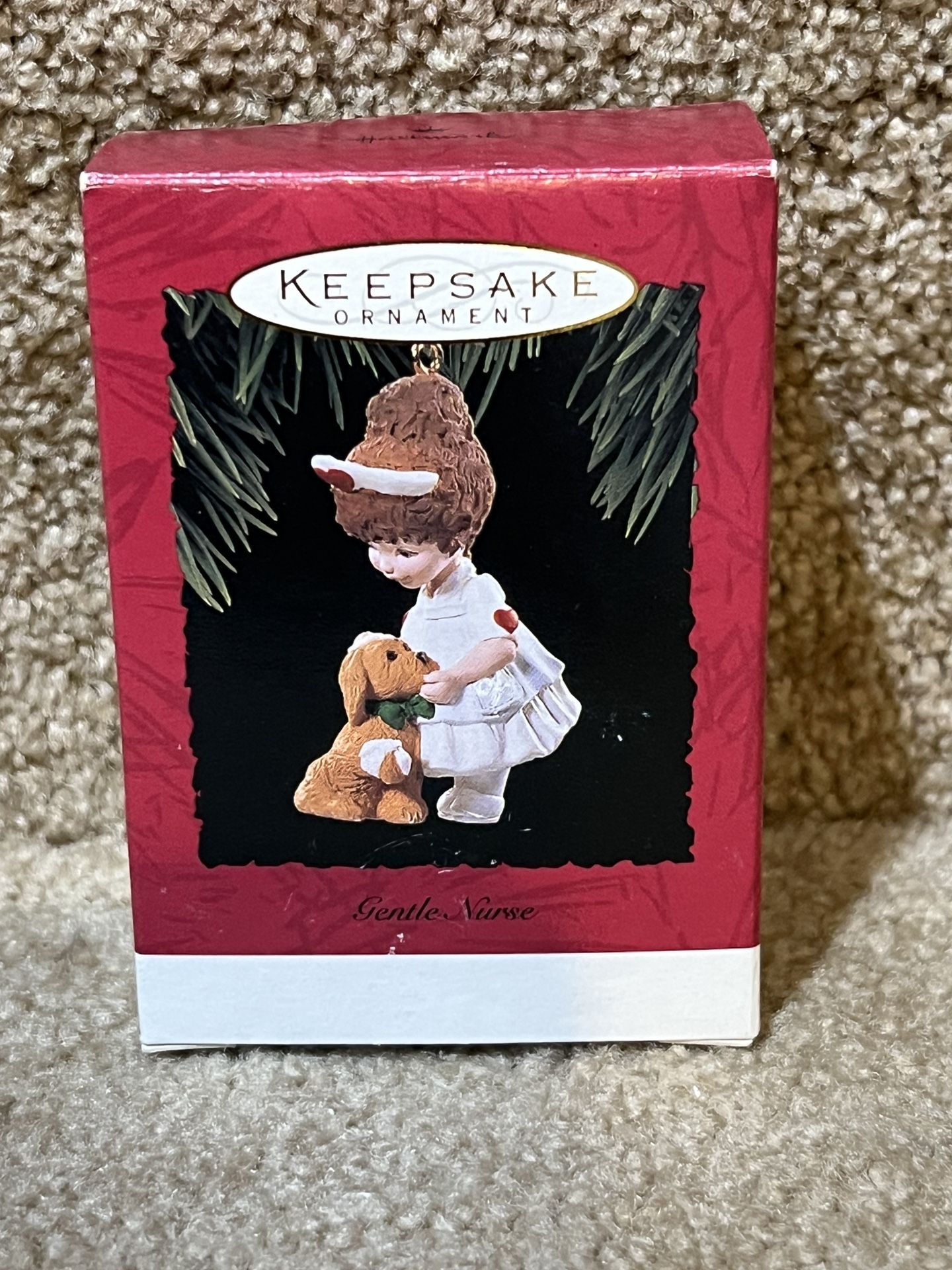 vintage Hallmark gentle nurse ornament 1994 puppy keepsake Christmas