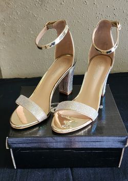 Forever Champagne Rhinestone Shoes