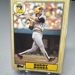1987 TOPPS #320 BARRY BONDS ROOKIE CARD (RC) NM-MT *Hot Corner Vintage* A