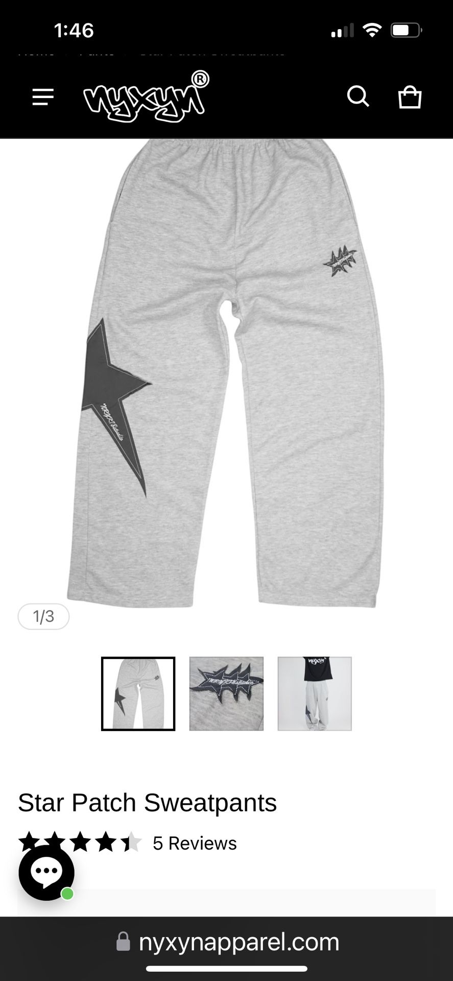 New NYXYN Star Sweat Pants
