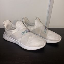 Adidas Cloudfoam Running Shoes HWI 28Y001 Women's Size 8 White Slip On