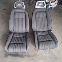 93 Fox Body Seats With Ford Racing Halo Headrest