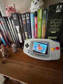 Rechargeable Backlit GameBoy Advance AGS 101 Screen w/ Japanese Games Lot