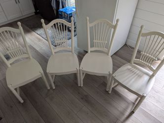 Kitchen/Dining  Chairs Solid Wood White