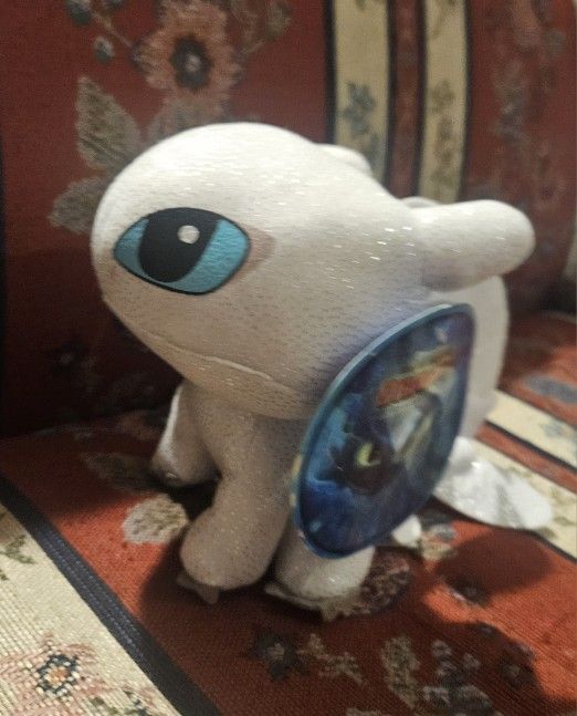 NEW HOW TO TRAIN YOUR DRAGON " LUNA " WHITE 6 " INCHES STUFFED PLUSH TOY