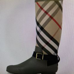 Grey Authentic Burberry Boots 