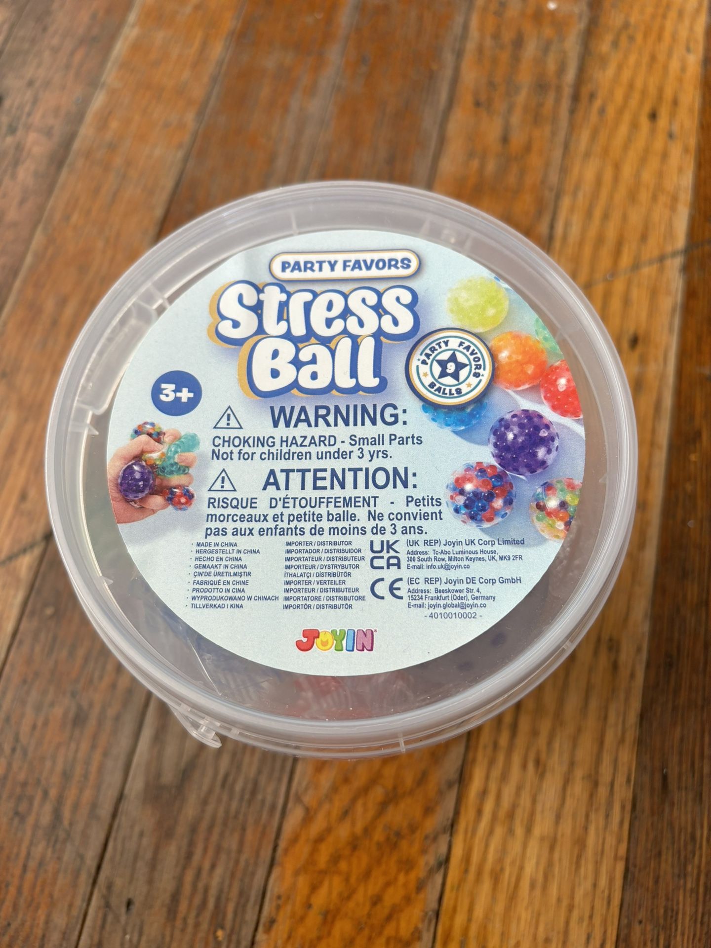 Joyfy 6 Pack Mini Stress Balls Fidget Toys for Adults Stress Relief Squishies for Kids, Orbeez Anxiety Calming Squeeze Balls, Party Favors, Prize (1.5