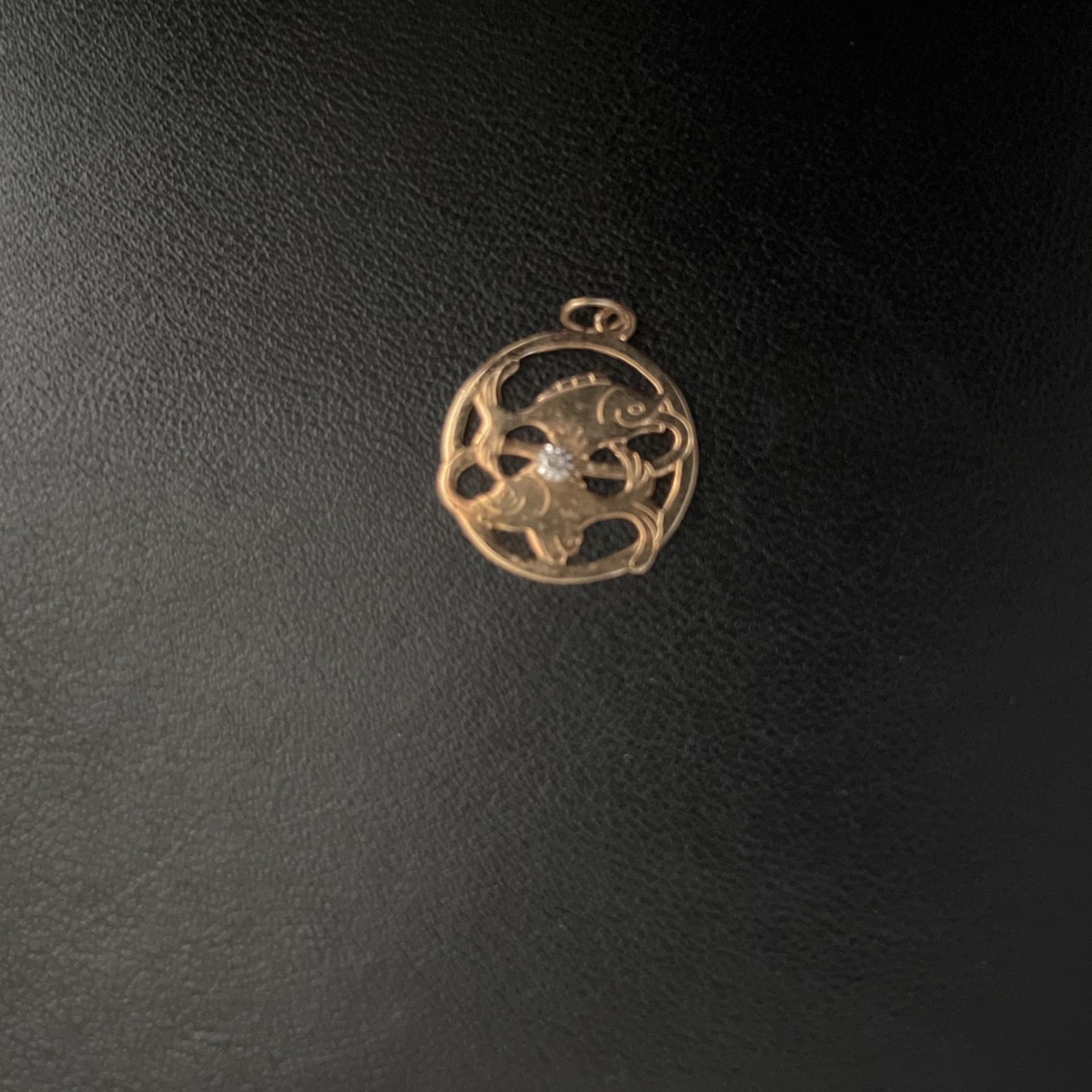 Gold Koi Fish. Pendant