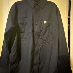 Carhartt Men's Rugged Fit Long Sleeve Work Shirt (size:Large)