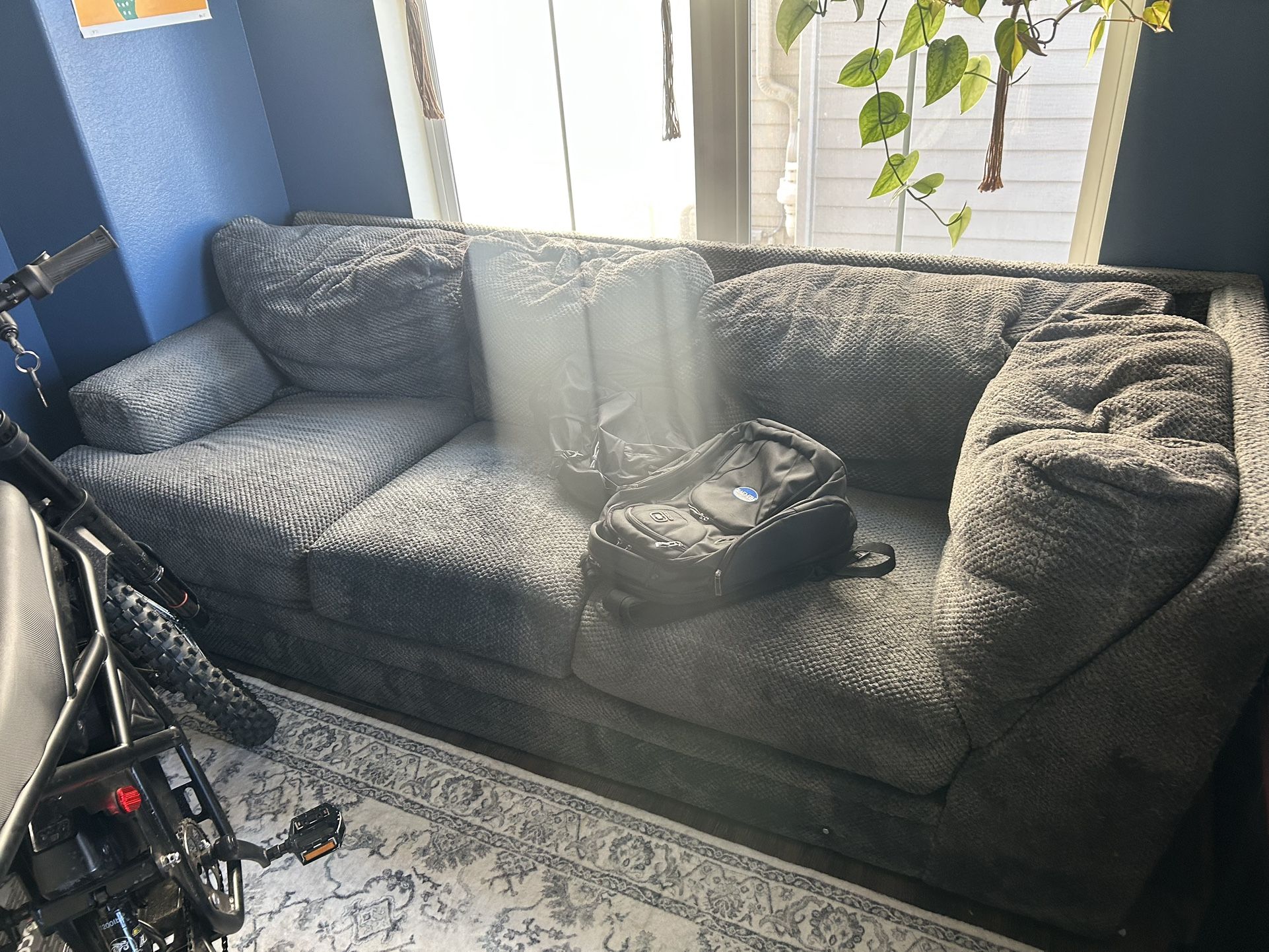 Washer, Red Wood Desk, Couch 