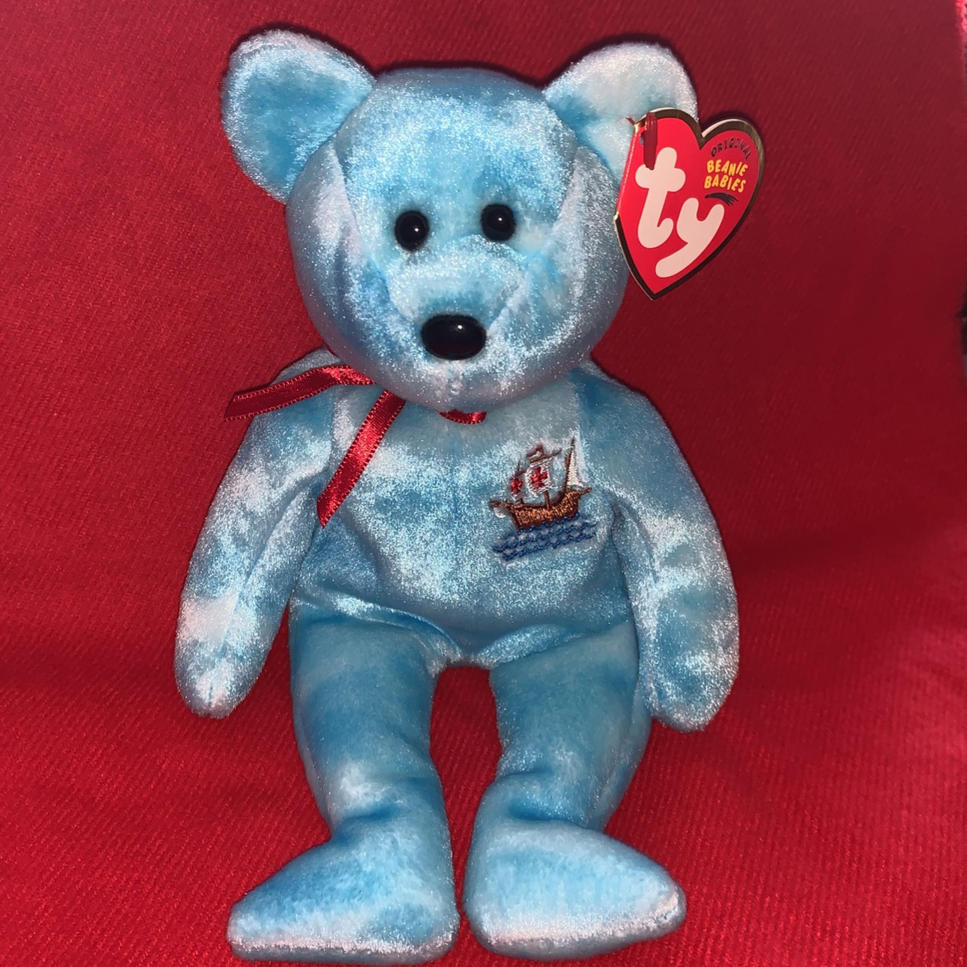 Ty Beanie Baby “Pinta” The Bear, With Tag Tash, Collection Item