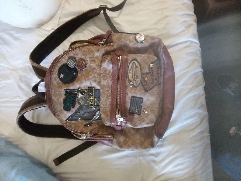 Coach Backpack Keith Haring Academy