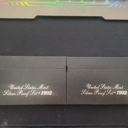3X 1992 US Mint Silver Proof Set