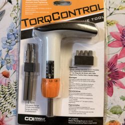 TorqControl Adjustable Range Torque Tool 2-8 Nm CDI Torque TLA28NM New Sealed