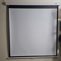 Elite Projector Screen 50 Inch Pull Down