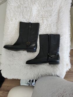Black Leather Ankle Boots