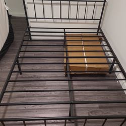 Queen metal bed frame