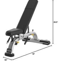 Precor exercise bench heavy duty commercial