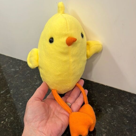 Walmart small plush chick yellow orange long legs Easter toy chicken duckling