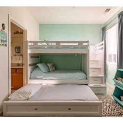 Twin Size Bunk Beds With Storage.