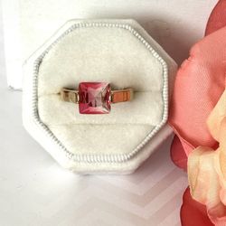 Pink Ombre Ring, Size 9