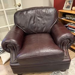 Brown Leather Club Chair