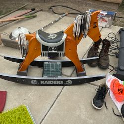 Raiders Rocking Horse